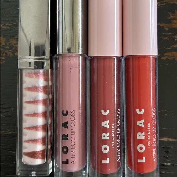 Lorac Alter Ego Lip Gloss Full-Size Lot of 4 Andy CEO  Prom Queen Athena NEW - Picture 1 of 5